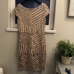 Open back Short Sequin Dress TFNC London